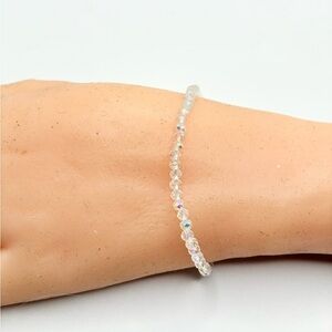 Elegant Clear Beaded Bracelet